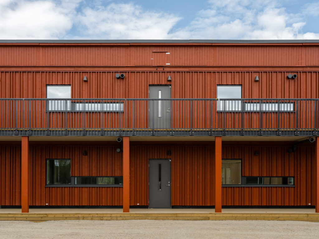Skellefteå residential building: ouside of a dynamic home